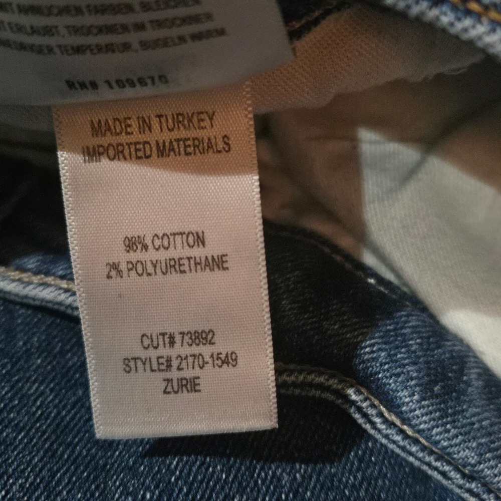 Citizens of Humanity Zurie High Rise Straight Leg Jeans Blue 2170-1549 Size 27 - Picture 5 of 8